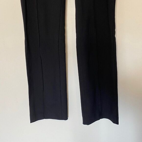 Prada Black Nylon Blend Front Seam Side Zip Dress Pants - Picture 8 of 13